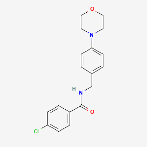 molecular formula C18H19ClN2O2 B4762385 4-chloro-N-[4-(4-morpholinyl)benzyl]benzamide 