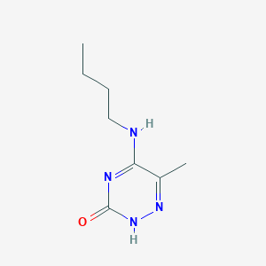 molecular formula C8H14N4O B4762453 5-(butylamino)-6-methyl-1,2,4-triazin-3(2H)-one 