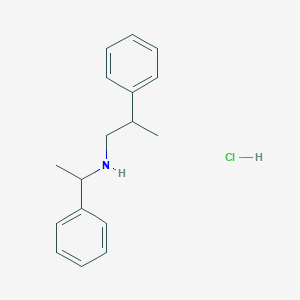 molecular formula C17H22ClN B4762508 (1-phenylethyl)(2-phenylpropyl)amine hydrochloride 