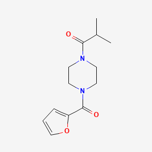 molecular formula C13H18N2O3 B4762532 1-(2-furoyl)-4-isobutyrylpiperazine 