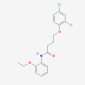 molecular formula C18H19Cl2NO3 B4762557 4-(2,4-dichlorophenoxy)-N-(2-ethoxyphenyl)butanamide 