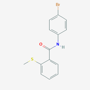 molecular formula C14H12BrNOS B476256 N-(4-bromophenyl)-2-(methylsulfanyl)benzamide CAS No. 791804-73-4