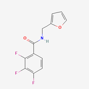 molecular formula C12H8F3NO2 B4762583 2,3,4-trifluoro-N-(2-furylmethyl)benzamide 