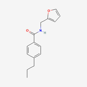 molecular formula C15H17NO2 B4762611 N-(2-furylmethyl)-4-propylbenzamide 