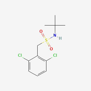 molecular formula C11H15Cl2NO2S B4762666 N-(tert-butyl)-1-(2,6-dichlorophenyl)methanesulfonamide 