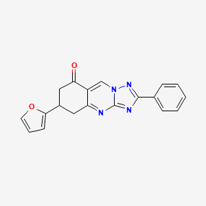 molecular formula C19H14N4O2 B4762697 6-(2-furyl)-2-phenyl-6,7-dihydro[1,2,4]triazolo[5,1-b]quinazolin-8(5H)-one 