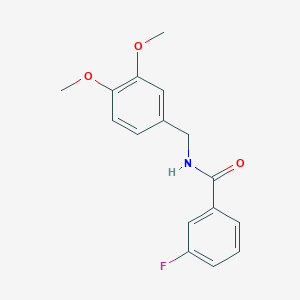 molecular formula C16H16FNO3 B4762742 N-(3,4-dimethoxybenzyl)-3-fluorobenzamide 