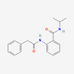 molecular formula C18H20N2O2 B4762942 N-isopropyl-2-[(phenylacetyl)amino]benzamide 
