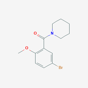 molecular formula C13H16BrNO2 B4762963 1-(5-bromo-2-methoxybenzoyl)piperidine 