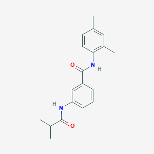 molecular formula C19H22N2O2 B4762976 N-(2,4-dimethylphenyl)-3-(isobutyrylamino)benzamide 