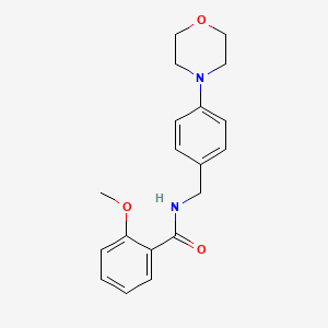 molecular formula C19H22N2O3 B4763001 2-methoxy-N-[4-(4-morpholinyl)benzyl]benzamide 