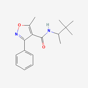 molecular formula C17H22N2O2 B4763077 5-methyl-3-phenyl-N-(1,2,2-trimethylpropyl)-4-isoxazolecarboxamide 