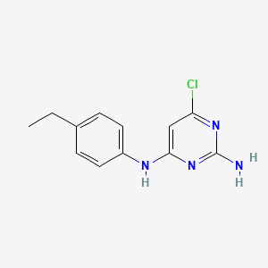 molecular formula C12H13ClN4 B4763139 6-chloro-N~4~-(4-ethylphenyl)-2,4-pyrimidinediamine 