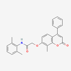 N-(2,6-dimethylphenyl)-2-[(8-methyl-2-oxo-4-phenyl-2H-chromen-7-yl)oxy]acetamide