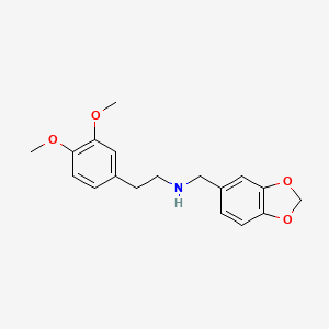 molecular formula C18H21NO4 B4763193 (1,3-benzodioxol-5-ylmethyl)[2-(3,4-dimethoxyphenyl)ethyl]amine 