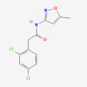 molecular formula C12H10Cl2N2O2 B4763216 2-(2,4-dichlorophenyl)-N-(5-methyl-3-isoxazolyl)acetamide 