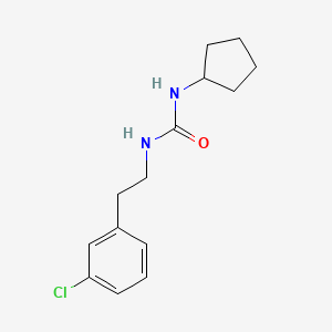 molecular formula C14H19ClN2O B4763282 N-[2-(3-chlorophenyl)ethyl]-N'-cyclopentylurea 