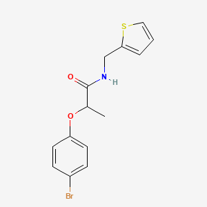 molecular formula C14H14BrNO2S B4763324 2-(4-bromophenoxy)-N-(2-thienylmethyl)propanamide 