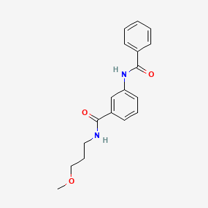 molecular formula C18H20N2O3 B4763337 3-(benzoylamino)-N-(3-methoxypropyl)benzamide 