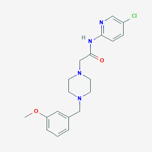 molecular formula C19H23ClN4O2 B4763339 N-(5-chloro-2-pyridinyl)-2-[4-(3-methoxybenzyl)-1-piperazinyl]acetamide 