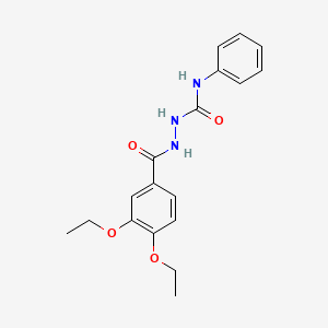 molecular formula C18H21N3O4 B4763382 2-(3,4-diethoxybenzoyl)-N-phenylhydrazinecarboxamide 