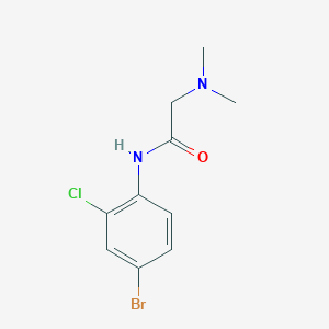 molecular formula C10H12BrClN2O B4763422 N~1~-(4-bromo-2-chlorophenyl)-N~2~,N~2~-dimethylglycinamide 