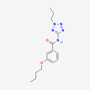 molecular formula C15H21N5O2 B4763526 3-butoxy-N-(2-propyl-2H-tetrazol-5-yl)benzamide 