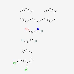 molecular formula C22H17Cl2NO B4763624 3-(3,4-dichlorophenyl)-N-(diphenylmethyl)acrylamide 