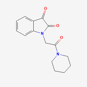 1-[2-oxo-2-(1-piperidinyl)ethyl]-1H-indole-2,3-dione