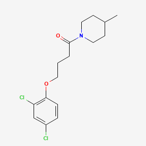 molecular formula C16H21Cl2NO2 B4763671 1-[4-(2,4-dichlorophenoxy)butanoyl]-4-methylpiperidine 