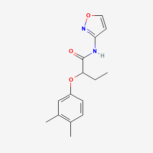 molecular formula C15H18N2O3 B4763683 2-(3,4-dimethylphenoxy)-N-3-isoxazolylbutanamide 