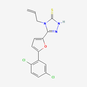 molecular formula C15H11Cl2N3OS B4763711 4-allyl-5-[5-(2,5-dichlorophenyl)-2-furyl]-4H-1,2,4-triazole-3-thiol 