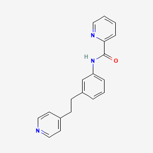 molecular formula C19H17N3O B4763725 N-{3-[2-(4-pyridinyl)ethyl]phenyl}-2-pyridinecarboxamide 