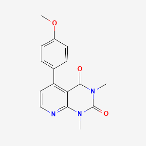 molecular formula C16H15N3O3 B4763741 5-(4-甲氧基苯基)-1,3-二甲基吡啶并[2,3-d]嘧啶-2,4(1H,3H)-二酮 