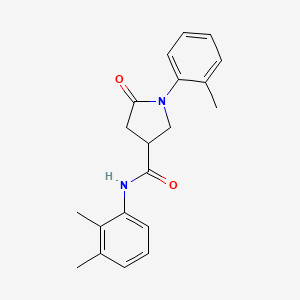molecular formula C20H22N2O2 B4763756 N-(2,3-dimethylphenyl)-1-(2-methylphenyl)-5-oxo-3-pyrrolidinecarboxamide 