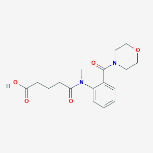 molecular formula C17H22N2O5 B4763758 5-{methyl[2-(4-morpholinylcarbonyl)phenyl]amino}-5-oxopentanoic acid 