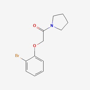 molecular formula C12H14BrNO2 B4763868 1-[(2-bromophenoxy)acetyl]pyrrolidine 