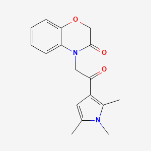 molecular formula C17H18N2O3 B4763979 4-[2-oxo-2-(1,2,5-trimethyl-1H-pyrrol-3-yl)ethyl]-2H-1,4-benzoxazin-3(4H)-one 