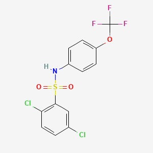 molecular formula C13H8Cl2F3NO3S B4764009 2,5-dichloro-N-[4-(trifluoromethoxy)phenyl]benzenesulfonamide 