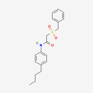 2-(benzylsulfonyl)-N-(4-butylphenyl)acetamide