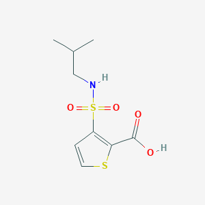 molecular formula C9H13NO4S2 B4764089 3-[(isobutylamino)sulfonyl]-2-thiophenecarboxylic acid 