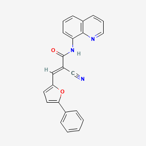 2-cyano-3-(5-phenyl-2-furyl)-N-8-quinolinylacrylamide