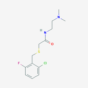 2-[(2-chloro-6-fluorobenzyl)thio]-N-[2-(dimethylamino)ethyl]acetamide