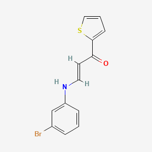 molecular formula C13H10BrNOS B4764189 3-[(3-bromophenyl)amino]-1-(2-thienyl)-2-propen-1-one 