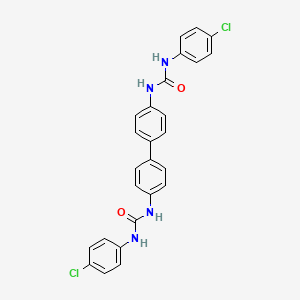 molecular formula C26H20Cl2N4O2 B4764224 N',N'''-4,4'-biphenyldiylbis[N-(4-chlorophenyl)urea] 