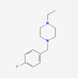 molecular formula C13H19FN2 B4764250 1-ethyl-4-(4-fluorobenzyl)piperazine 