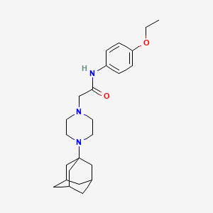 molecular formula C24H35N3O2 B4764347 2-[4-(1-adamantyl)-1-piperazinyl]-N-(4-ethoxyphenyl)acetamide 