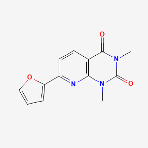 molecular formula C13H11N3O3 B4764457 7-(2-furyl)-1,3-dimethylpyrido[2,3-d]pyrimidine-2,4(1H,3H)-dione 