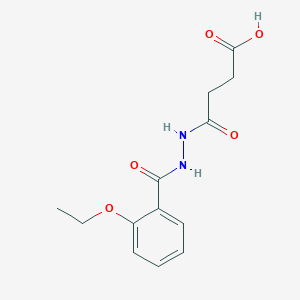 molecular formula C13H16N2O5 B4764463 4-[2-(2-ethoxybenzoyl)hydrazino]-4-oxobutanoic acid 