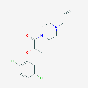 molecular formula C16H20Cl2N2O2 B4764555 1-allyl-4-[2-(2,5-dichlorophenoxy)propanoyl]piperazine 